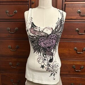 NHRA Cream and Purple Tank Top